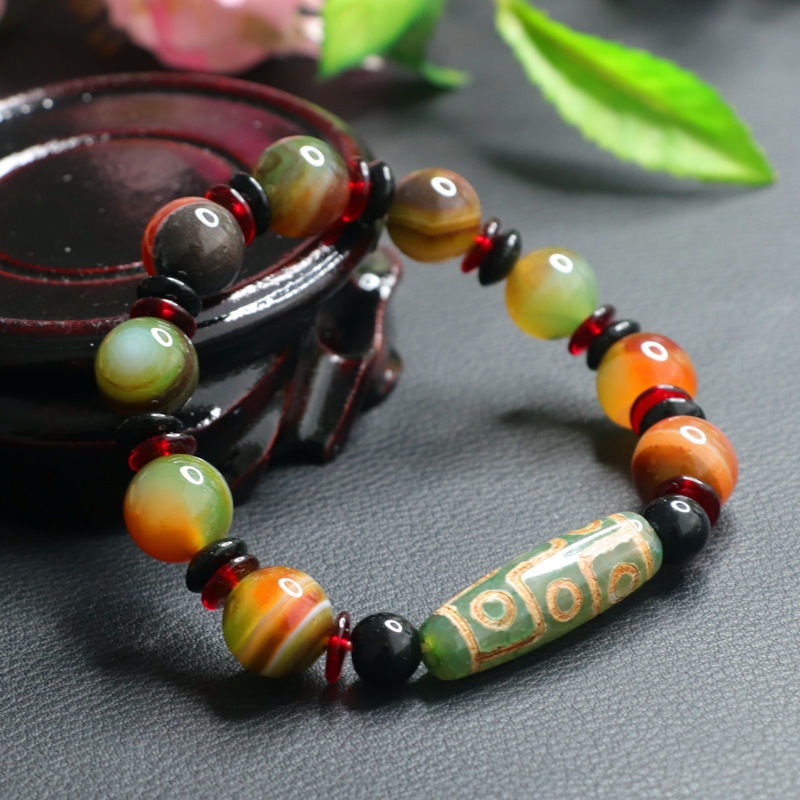 Vòng Tay Chuỗi Hạt Đá Mã Não Tự Nhiên 10244.4