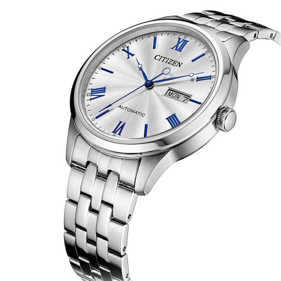 Đồng Hồ Nam Citizen Dây Thép Không Gỉ NH7501-85A - Mặt Trắng (Sapphire)