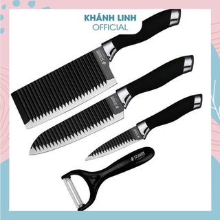 Bộ dao 6 món cao cấp công nghệ nhật ( 4 dao+ 1 nạo+1 kéo