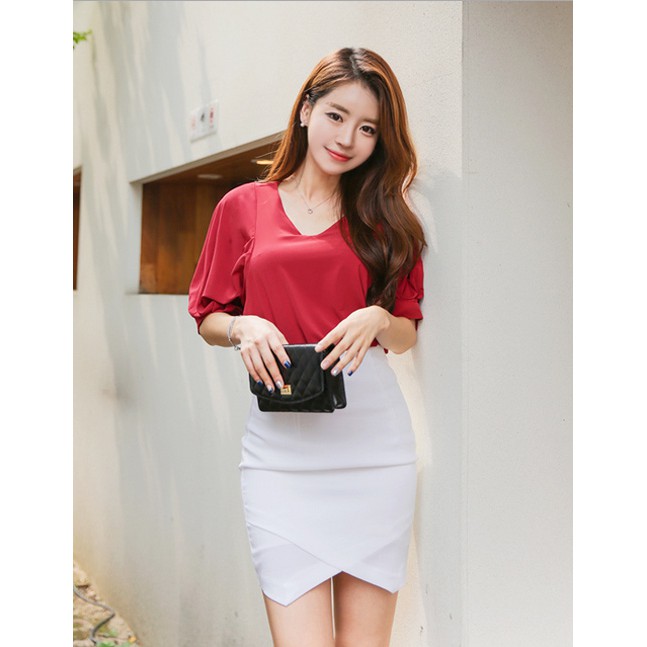 chân váy đấm chéo nhiều màu xinh CV62