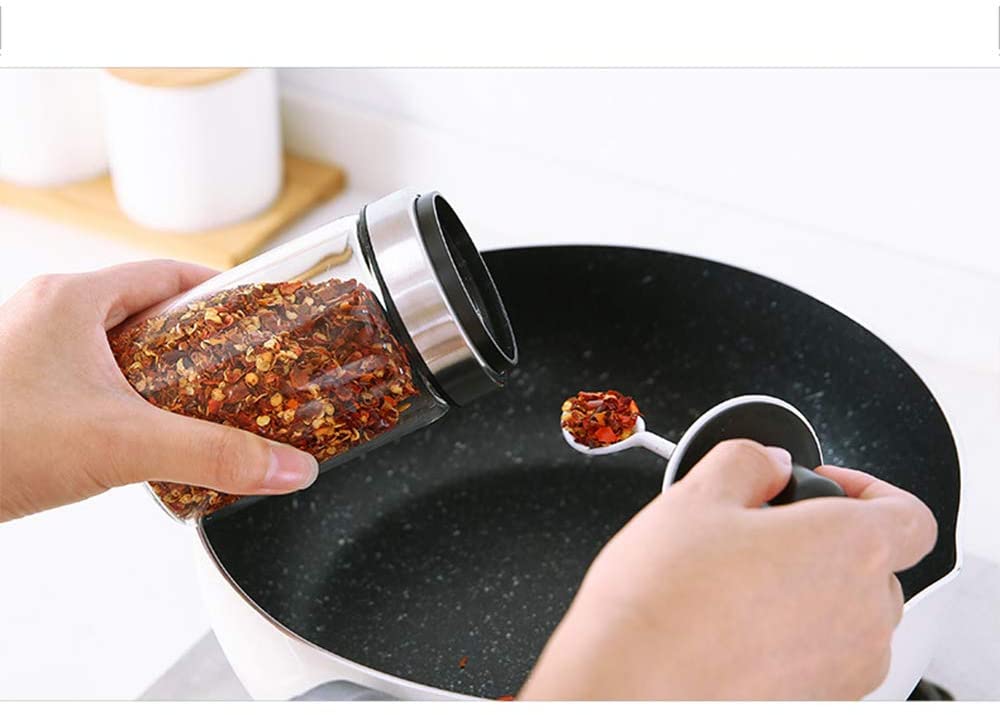 Lọ Đựng Gia Vị ANAEAT Bằng Thủy Tinh 250ml Với Đầu Muỗng/ Cọ Phết/ Đầu Lấy Mật Ong