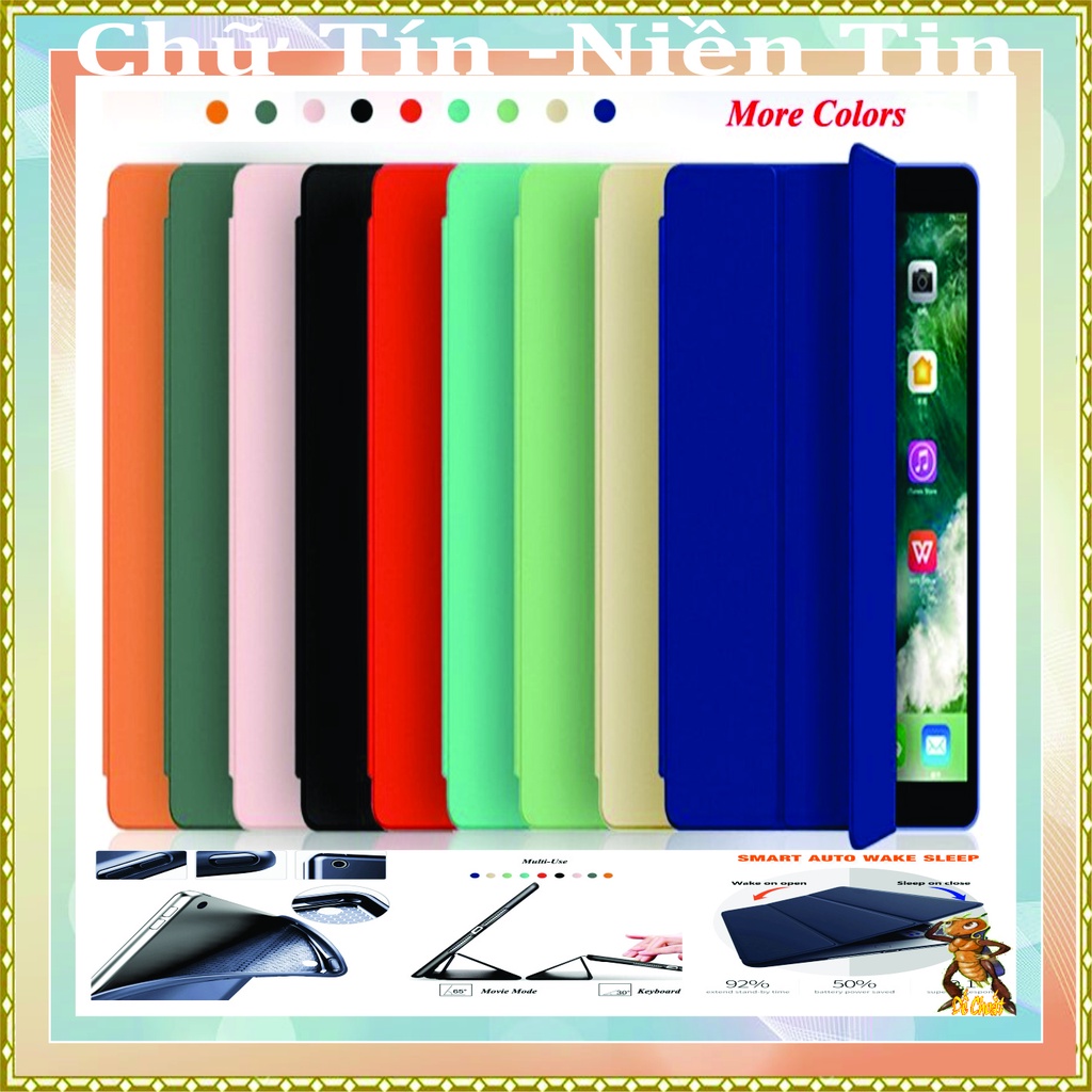 Bao da tpu smart cover khay dẻo, máy tính bảng ipad gen 5 6- 9.7 inch- ipad gen 7 8 9- 10.2 inch.