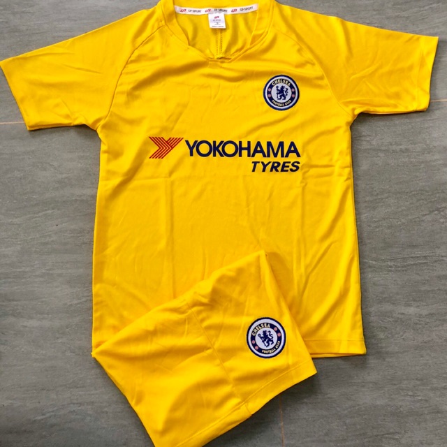 ĐỒ THỂ THAO TRẺ EM MẪU MỚI CHELSEA VÀNG 2018