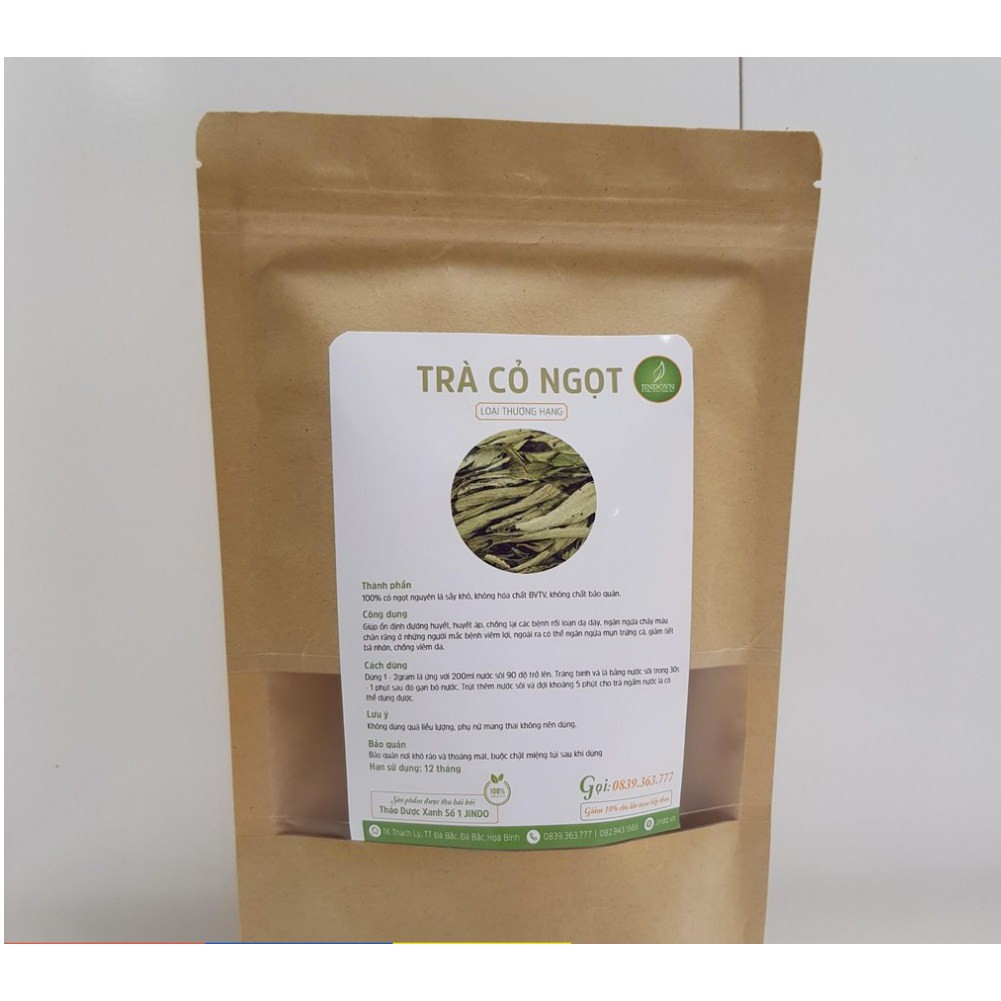 Trà cỏ ngọt sấy khô 100gram loại thượng hạng - LCS012