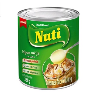 Sữa đặc Nuti xanh/đỏ lon 380g