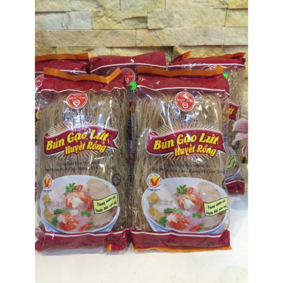 BÚN GẠO LỨT HUYẾT RỒNG VINA BÍCH CHI GÓI 200 GRAM