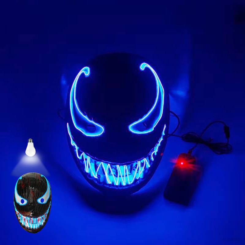 Mặt Nạ Venom 2 Led Độc Đáo Trang Trí Tiệc Halloween Cho Bé