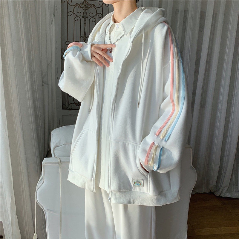 【Keroro】Áo khoác nỉ 1 lớp dày dặn phối kẻ sọc tay FuLL SIze | BigBuy360 - bigbuy360.vn