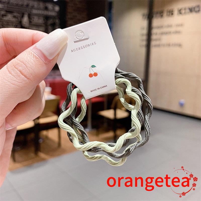 Set 4 dây buộc tóc co giãn nhiều màu sắc thời trang cho nữ