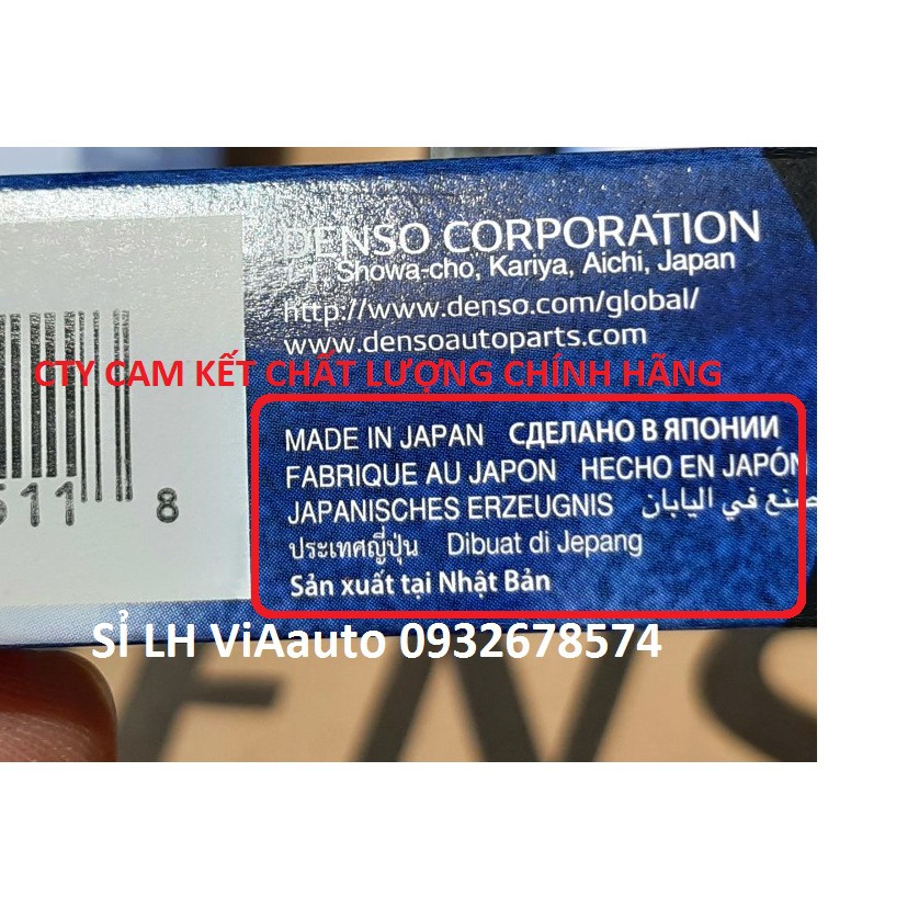 BUGI DENSO PLATINNUM JAPAN PK16TT#4 DUNHF CHO XE TOYOTA CAMRY,VIOS,YARIS...