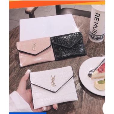 Ví nữ ngắn mini cầm tay nhỏ gọn cao cấp cực sang - xinh  Y8L da rắn  PK Tkutrang