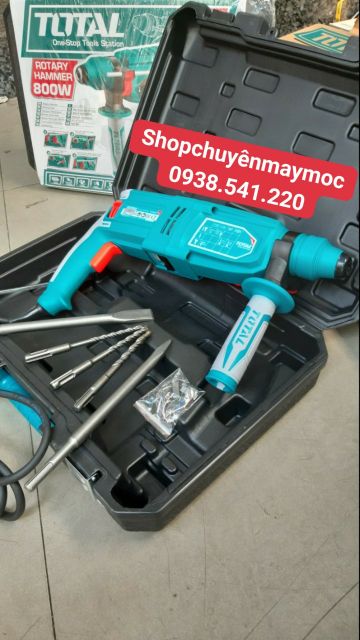 MÁY KHOAN BÊ TÔNG 3 CHỨC NĂNG 800W CHUYÊN DÙNG TOTAL TH308268