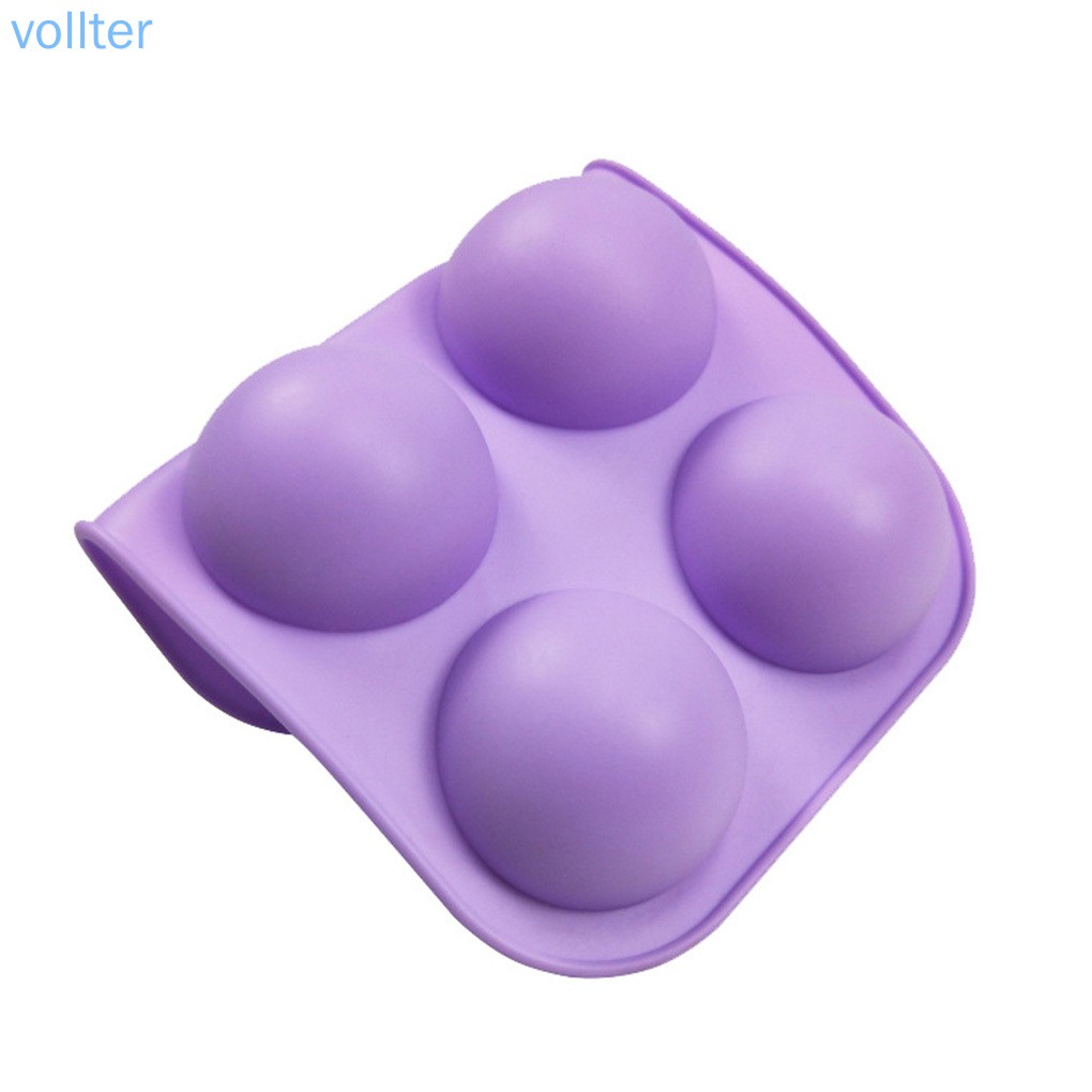 Khuôn silicone làm bánh 6 ngăn tròn tiện lợi