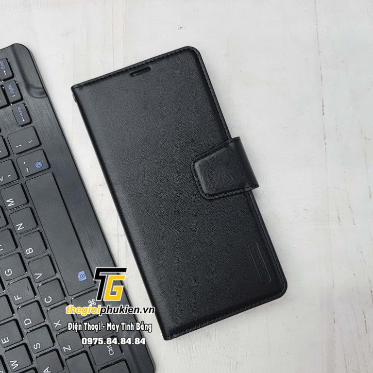 Bao da dạng ví Samsung Galaxy A12 hiệu Hanman có quai cài | BigBuy360 - bigbuy360.vn