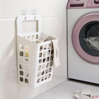 Giỏ đựng quần áo/ đồ dùng gắn tường cỡ lớn tiện dụng cho nhà tắm/ nhà vệ sinh