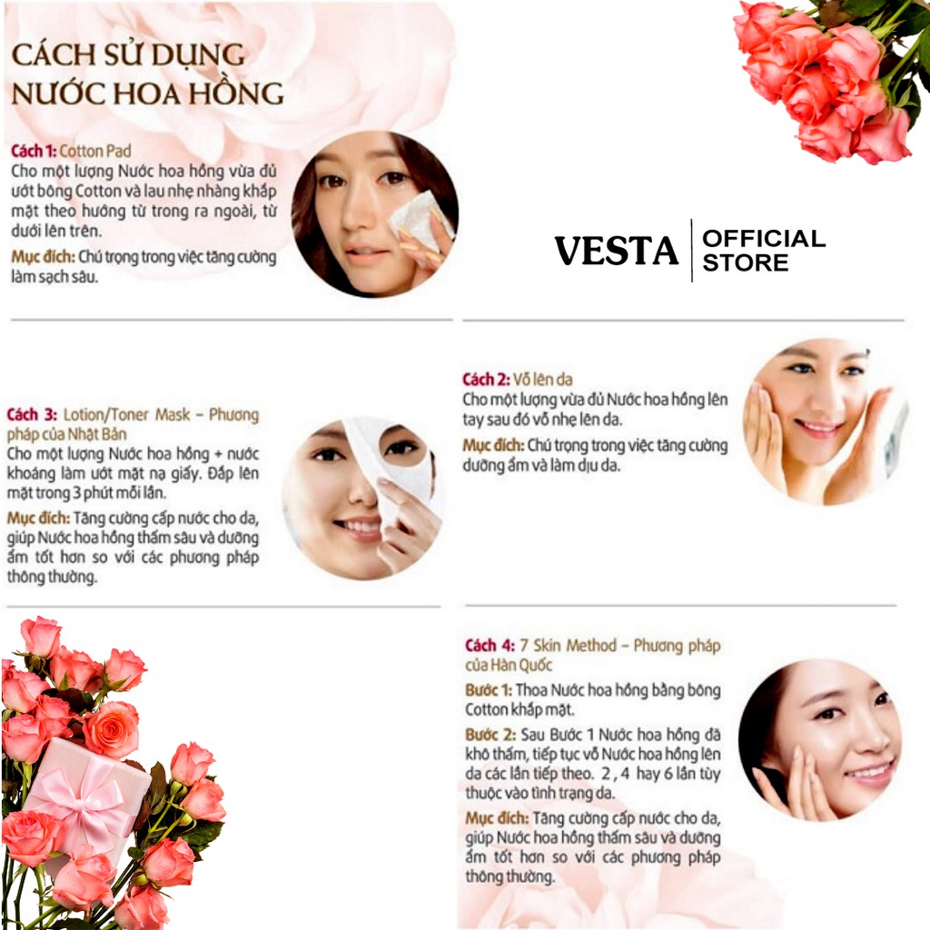 Nước Hoa Hồng Rose Water Toner Kiss Beauty Cấp Ẩm Cân Bằng Da 150ml | BigBuy360 - bigbuy360.vn