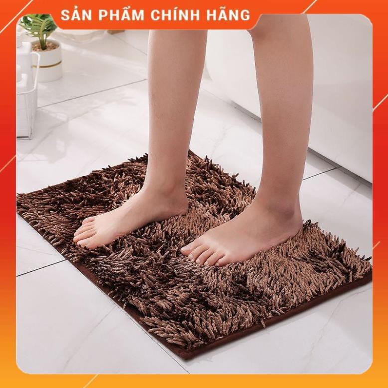 CHÍNH HÃNG -  Thảm chùi chân lông xù 40x60 cm cao cấp,thảm lau chân nhà tắm lông xù