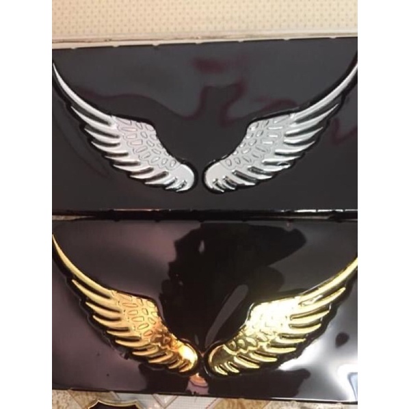 Đôi cánh thiên thần 3D dán trang trí logo hãng ô tô