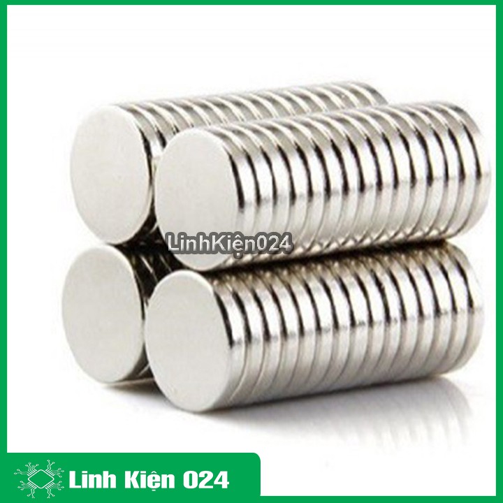 Bộ 50 Viên Nam Châm Đất Hiếm Tròn 8x2mm (từ tính hút cực mạnh)
