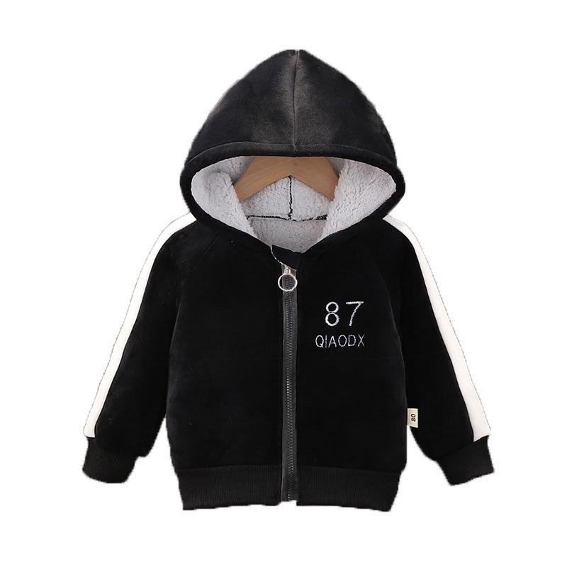 Winter Children Plus Thick Coat Children Baseball Uniform Baby Coat Casual