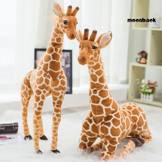 Mback_Simulation Giraffe Animal Plush Stuffed Doll Kids Toy Home Decor Photo Props