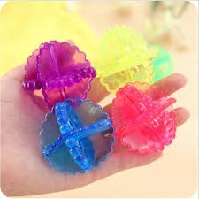 Combo 10 quả cầu gai hỗ trợ giặt sạch và làm phẳng quần áo trong máy giặt