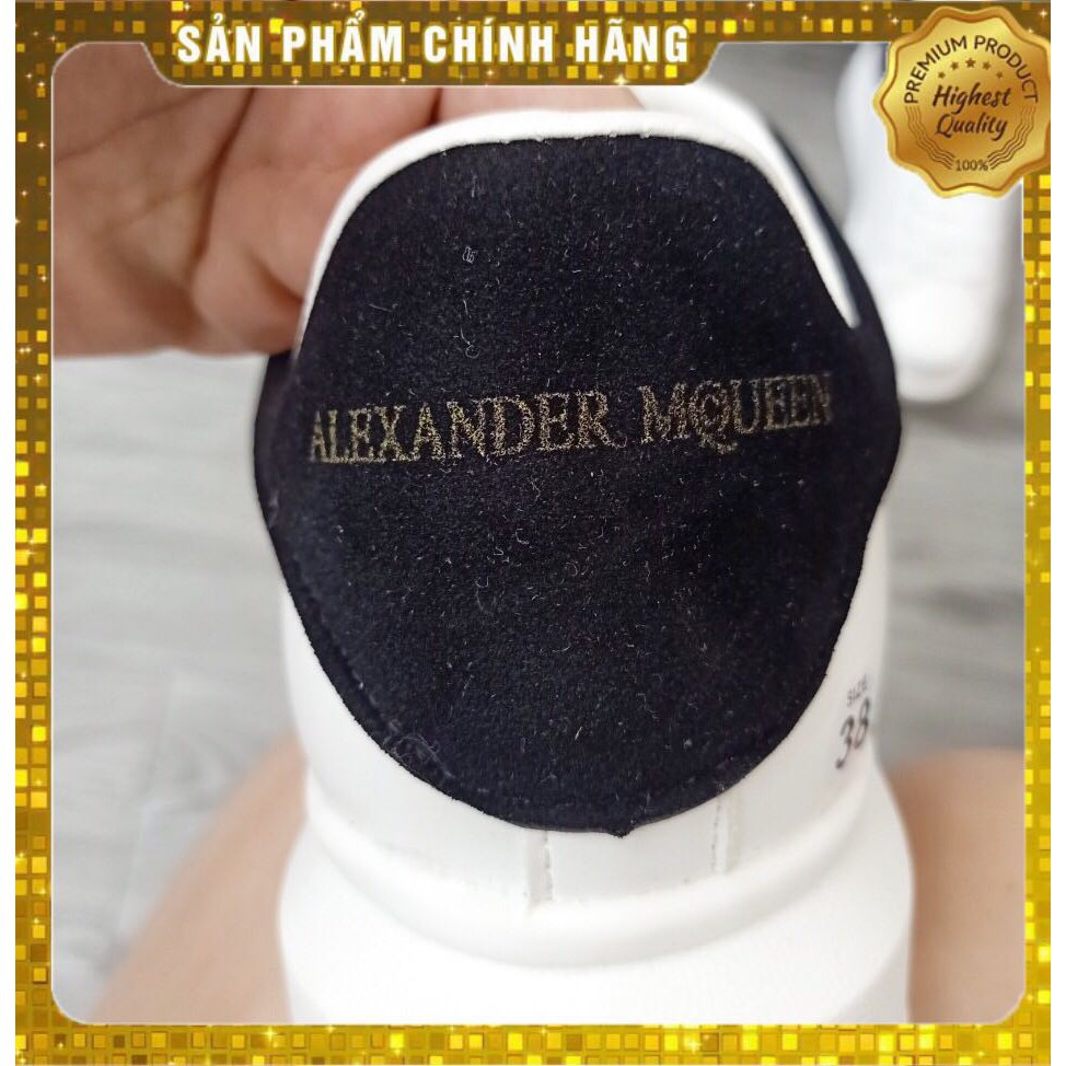 Giày thể thao MCQ gót nhung đen dây vải | BigBuy360 - bigbuy360.vn