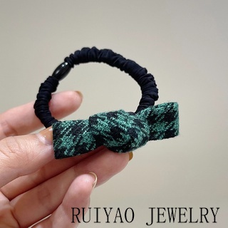 Dây Cột Tóc Co Giãn Đính Nơ Nhỏ Xinh Xắn Phong Cách Retro Hàn Quốc One Year Dongdaemun