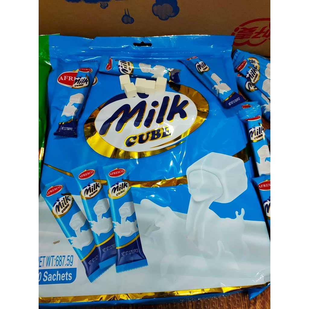 [ Ăn vặt dưỡng chất ] Combo 100 viên ( 20 gói ) Kẹo viên sữa chua Choco Cube / Milk Cube món ăn vặt siêu nghiền