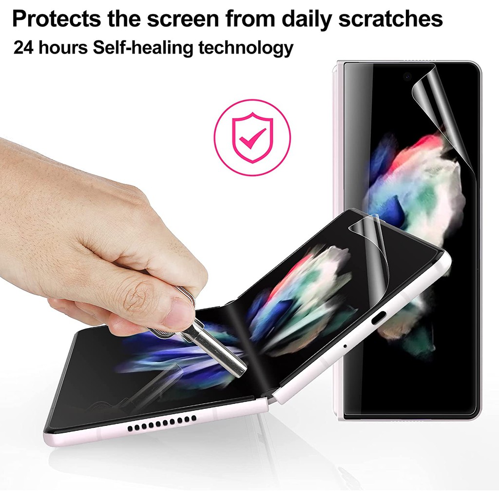 Tấm bảo vệ màn hình 5 trong 1 Samsung Galaxy Z Fold3 5G Z Gấp 4 Gấp 3 Màn hình Hydrogel Film + Màn hình trong + Mặt sau + Mặt bên + Bảo vệ ống kính máy ảnh