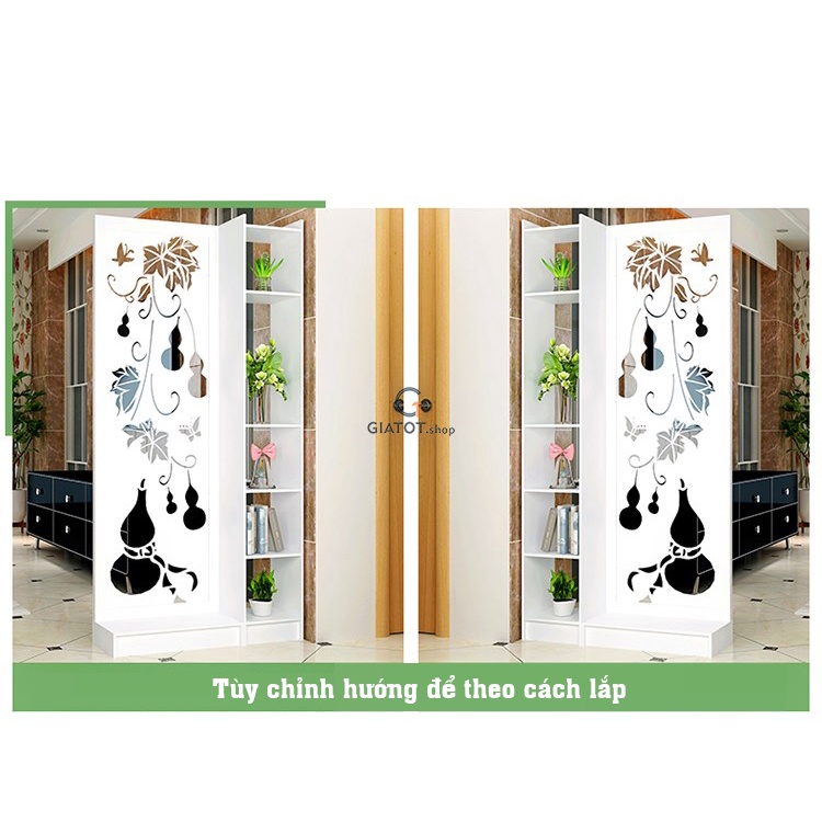 Vách ngăn liền kệ Hồ lô vạn biến 2 vách 1 kệ GT181 mới