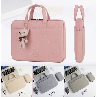 Combo túi xách laptop,macbook chính hãng brich 12/13/14/15/16 inch- tặng kèm gấu xinh