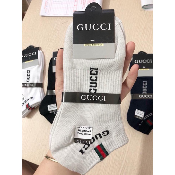 Combo 10 đôi tất gucci nam cổ ngắn - Mã: TS TV 53