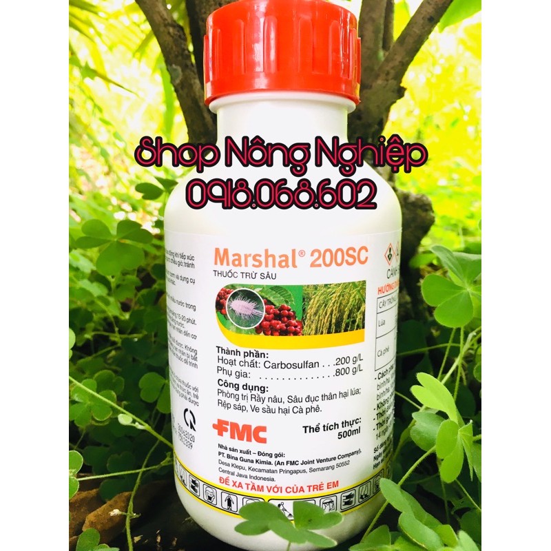 Marshal 200SC 500ml chuyên trị côn trùng gây hại cho cây