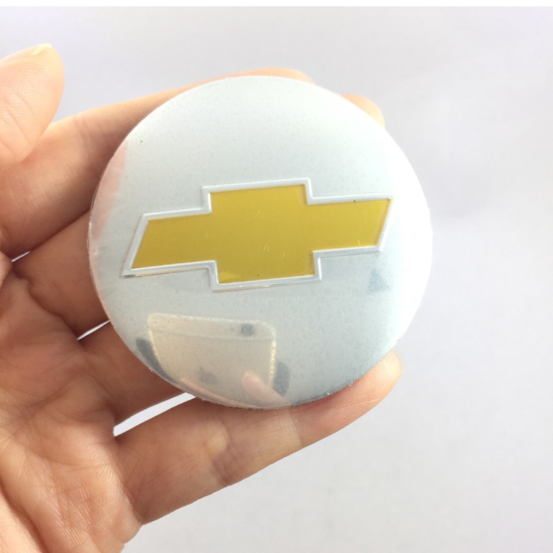 Set 4 ốp dán nắp trung tâm lốp bánh xe Chevrolet