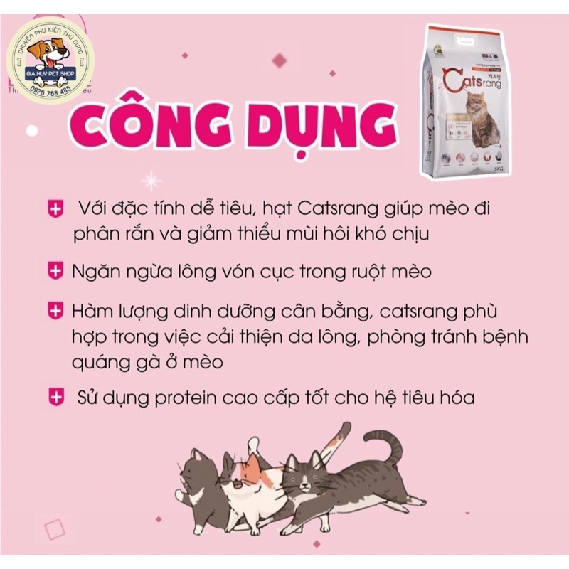 Hạt catsrang cho mèo 1kg