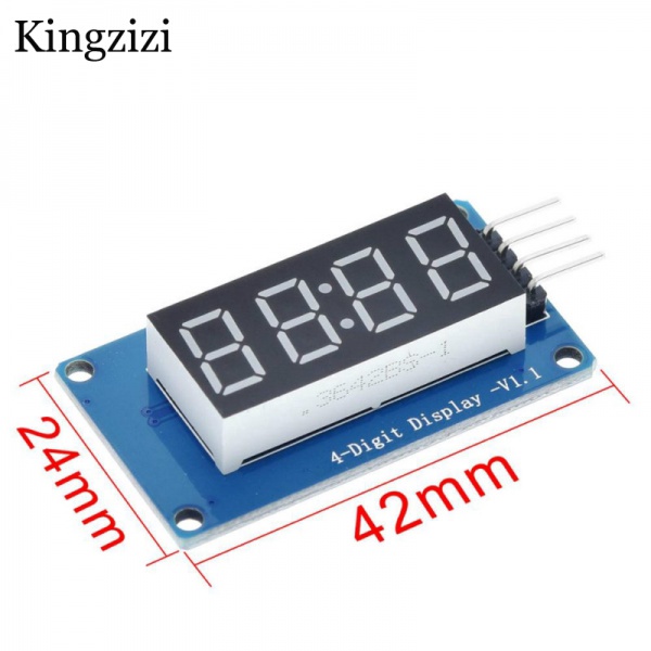 1 Bảng Mạch Hiển Thị Đèn LED 4 bit tm1637 7 Chữ Số