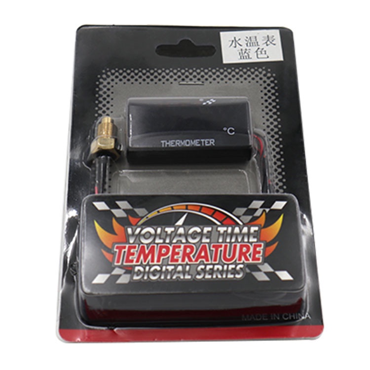 Đồng hồ đo nhiệt độ nước có màn hình LED kỹ thuật số 0~120 kèm cảm biến cho xe hơi / xe mô tô