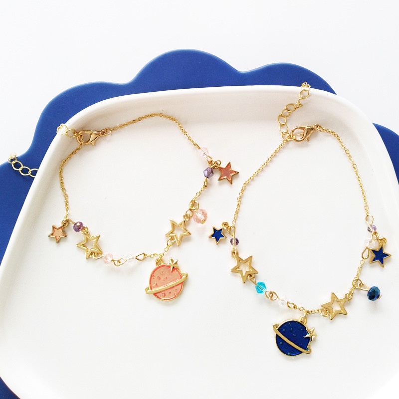 Thời trang đơn giản hành tinh tưởng tượng ngôi sao năm cánh vòng tay hoang dã món quà người bạn thân nhất của nam giới và phụ nữ