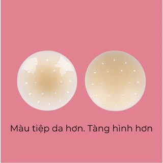 Miếng dán ngực silicon có keo có BIGSIZE kèm hộp BRABOX