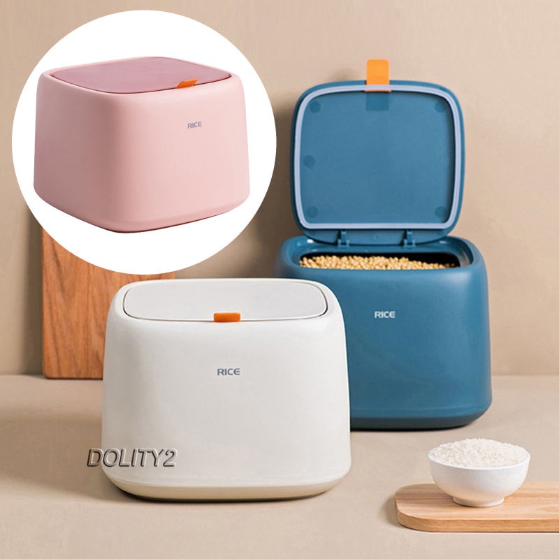 Food Container Flip Top Large Airtight 10kg Rice Storage for Pantry Kitchen