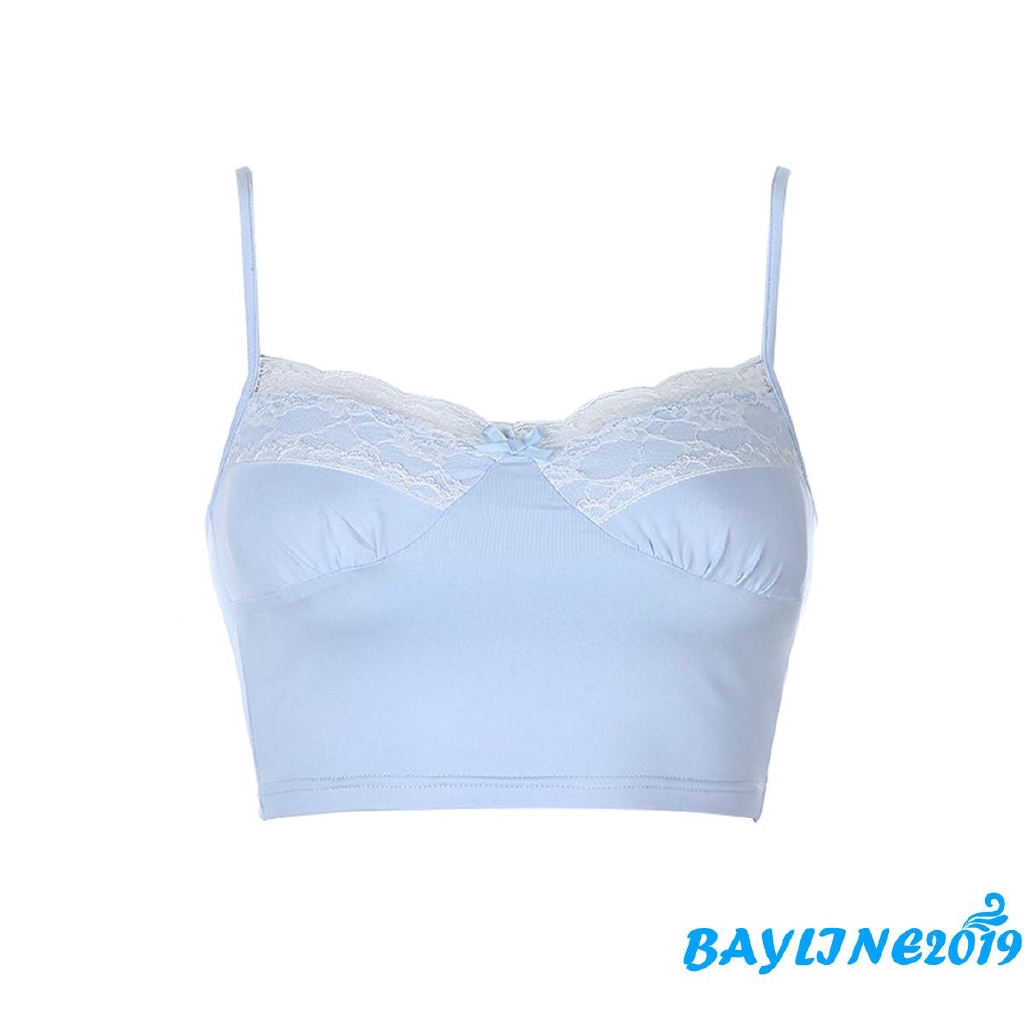  Áo Hai Dây Cổ Tim Phối Ren Quyến Rũ Dành Cho Nữ | BigBuy360 - bigbuy360.vn