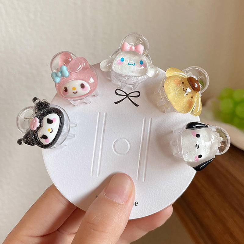 Kẹp Tóc Mini Hình Chú Chó Cinnamon Dễ Thương Cho Bé Gái
