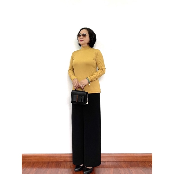[Hàng loại 1] Áo cotton tăm chất siêu đẹp cổ 3 phân dễ mặc giữ ấm tốt cho cơ thể