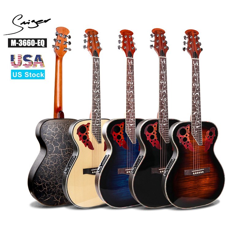 Guitar acoustic ovation chard Smiger M-3660-EQ chính hãng tích EQ