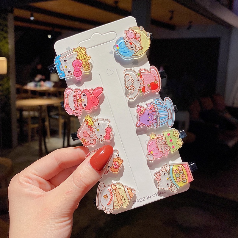 Kẹp Tóc Hình Hoạt Hình Thiết Kế Đơn Giản Xinh Xắn Cho Nữ