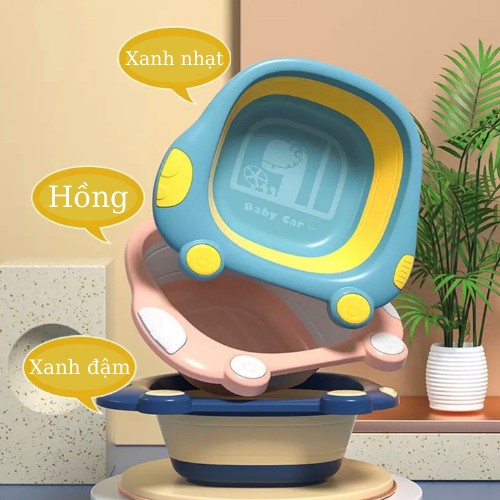 Chậu rửa mặt gấp gọn cho bé, Chậu tắm, chậu gấp gọn, Shop bố sam, An toàn, Cao Cấp