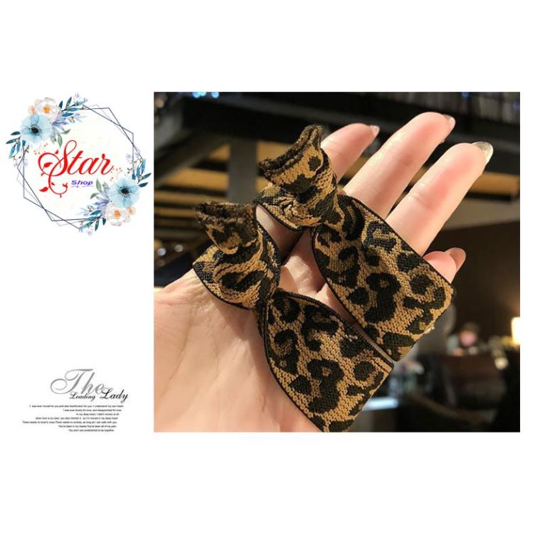 Buộc tóc họa tiết da báo dễ thương C14