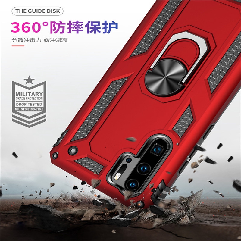 Ốp Lưng Bảo Vệ Điện Thoại Màu Sắc Đơn Giản Có Giá Đỡ Nam Châm Cho Huawei Nova 4 3e 4e P20 P30 Pro Lite Y5 2019