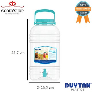 Bình PET Đựng Nước Tròn Có Vòi 20 Lít Duy Tân (Ø 26,5 x 45,7 cm) No.627-GOODYSHOP